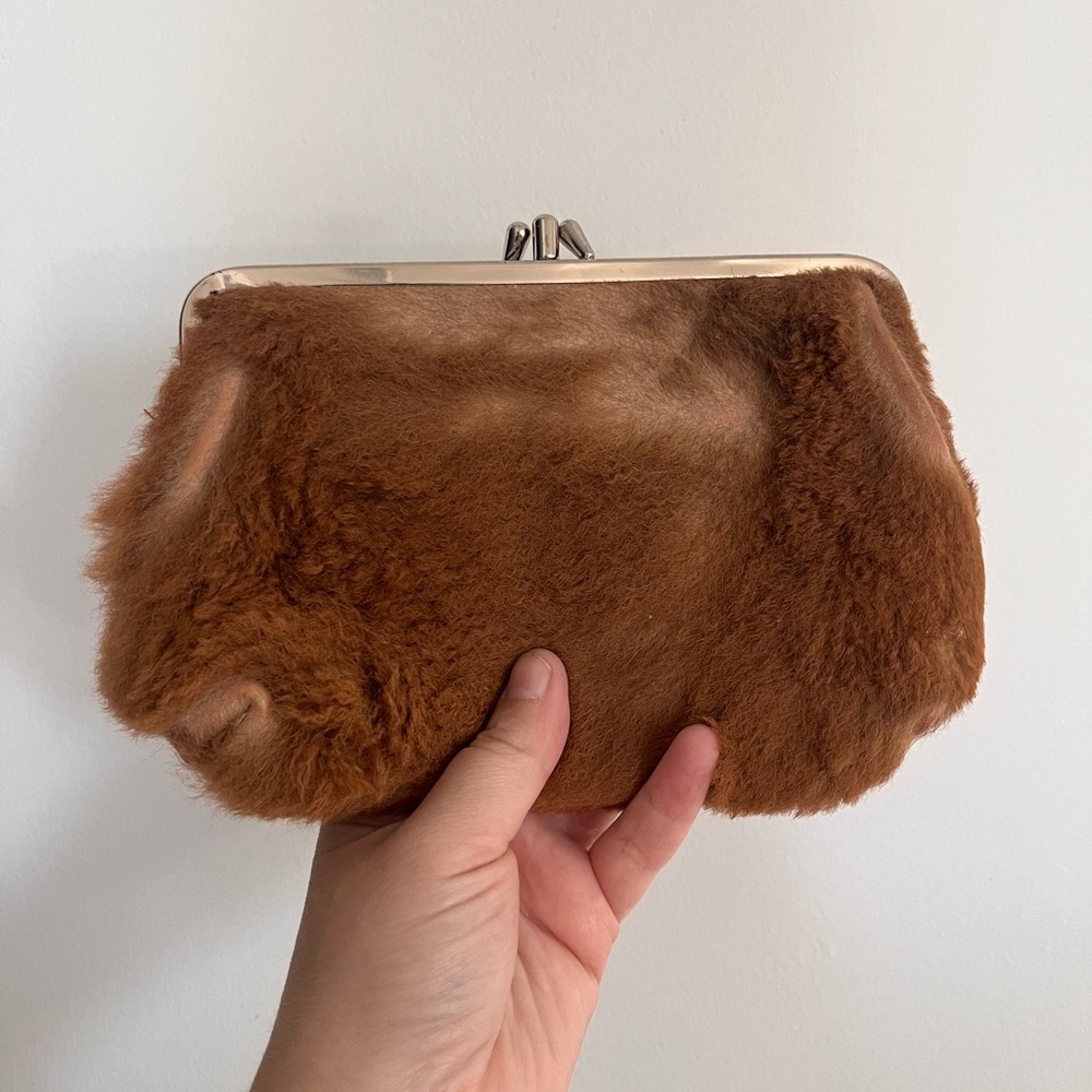 Luxurious Vintage Kangaroo Fur Clutch